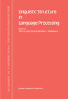 Buchcover Linguistic Structure in Language Processing