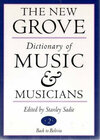 Buchcover The new grove dictionary of music & musicians