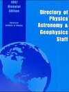 Buchcover Directory of Physics, Astronomy & Geophysics Staff 1997