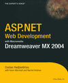 Buchcover ASP.NET Web Development with Macromedia Dreamweaver MX 2004