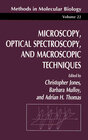 Buchcover Microscopy, Optical Spectroscopy, and Macroscopic Techniques