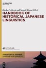 Buchcover Handbook of Historical Japanese Linguistics