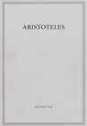 Buchcover Aristoteles: Aristoteles Werke / Peri hermeneias