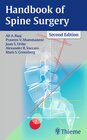 Buchcover Handbook of Spine Surgery