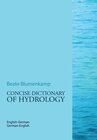 Buchcover Concise Dictionary of Hydrology