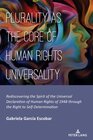 Buchcover Plurality as the Core of Human Rights Universality