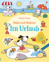 Buchcover Malen und Stickern: Im Urlaub