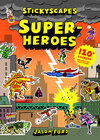 Buchcover Stickyscapes Superheroes