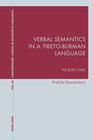 Buchcover Verbal Semantics in a Tibeto-Burman Language