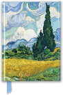 Buchcover Premium Notizbuch DIN A5: Vincent van Gogh, Weizenfeld mit Zypressen