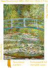Buchcover Premium Notizbuch Quartformat: Claude Monet, Die japanische Brücke