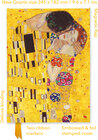 Buchcover Premium Notizbuch Quartformat: Gustav Klimt, Der Kuss