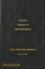 Buchcover Palace Product Descriptions, The Selected Archive