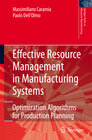 Buchcover Effective Resource Management in Manufacturing Systems