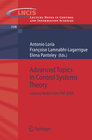 Buchcover Advanced Topics in Control Systems Theory