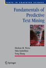 Buchcover Fundamentals of Predictive Text Mining
