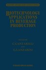 Buchcover Biotechnology Applications in Beverage Production (Elsevier Applied Food Science Series)