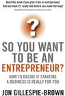 Buchcover So You Want To Be An Entrepreneur?