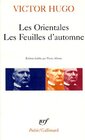 Buchcover Orientales Les Feuilles