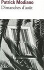 Buchcover Dimanches d'août. Patrick Modiano