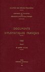 Buchcover Documents diplomatiques français