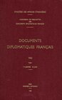 Buchcover Documents diplomatiques français