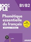 Buchcover 100% FLE - Phonétique essentielle du français - B1/B2