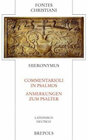 Buchcover Commentarioli in Psalmos - Anmerkungen zum Psalter
