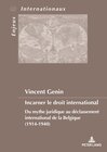 Buchcover Incarner le droit international