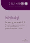 Buchcover Le sens grammatical 2