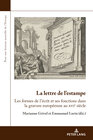 Buchcover La lettre de l’estampe