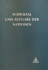 Buchcover Schicksal und Aufgabe der Nationen