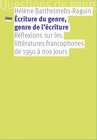 Buchcover Écriture du genre, genre de l’écriture