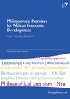 Buchcover Philosophical Premises for African Economic Development