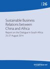 Buchcover Sustainable Business Relations between China and Africa