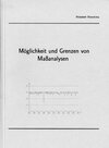 Buchcover Möglichkeit und Grenzen von Maßanalysen