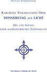 Buchcover Karlheinz Stockhausens Oper Donnerstag aus Licht