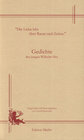 Buchcover "Die Liebe lebt über Raum und Zeiten" Gedichte des jungen Wilhelm Hey