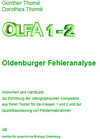 Buchcover OLFA 1-2 Oldenburger Fehleranalyse für die Klassen 1 und 2