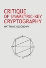 Buchcover Critique of Symmetric-Key Cryptography