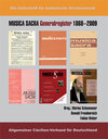 Buchcover Musica sacra Generalregister 1868-2009