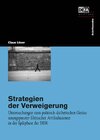 Buchcover Strategien der Verweigerung