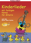 Buchcover Kinderlieder mit farbigen Noten für Gitarre nach dem Guitar Colour System