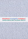 Buchcover Michael Manzek Die Gedichte Das Werkbuch Band 2