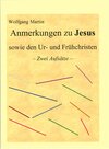 Buchcover Anmerkungen zu Jesus sowie den Ur- und Frühchristen