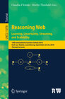 Buchcover Reasoning Web. Learning, Uncertainty, Streaming, and Scalability