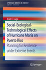 Buchcover Social-Ecological-Technological Effects of Hurricane María on Puerto Rico