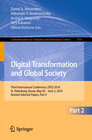 Buchcover Digital Transformation and Global Society