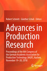 Buchcover Advances in Production Research