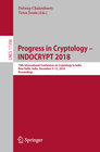 Buchcover Progress in Cryptology – INDOCRYPT 2018